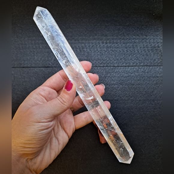 Quartz Crystal Double Terminated Wand - Picture 3 of 5